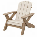 Fauteuil de jardin Adirondack 79 x 85 x 92 cm en plastique beige style classique