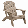 Fauteuil de jardin Adirondack 83 x 78 x 98 cm en bois taupe à dossier incliné