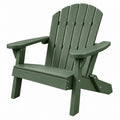 Fauteuil de jardin Adirondack 79 x 94 x 95 cm en plastique vert style relaxant